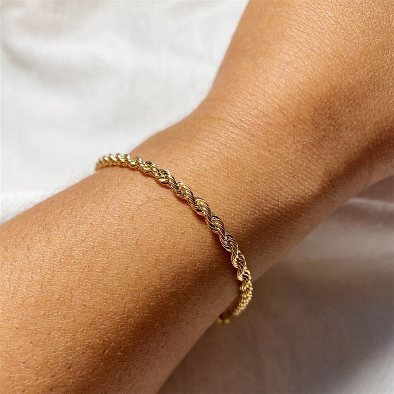 Gigi Tau Gold Necklace Bracelet