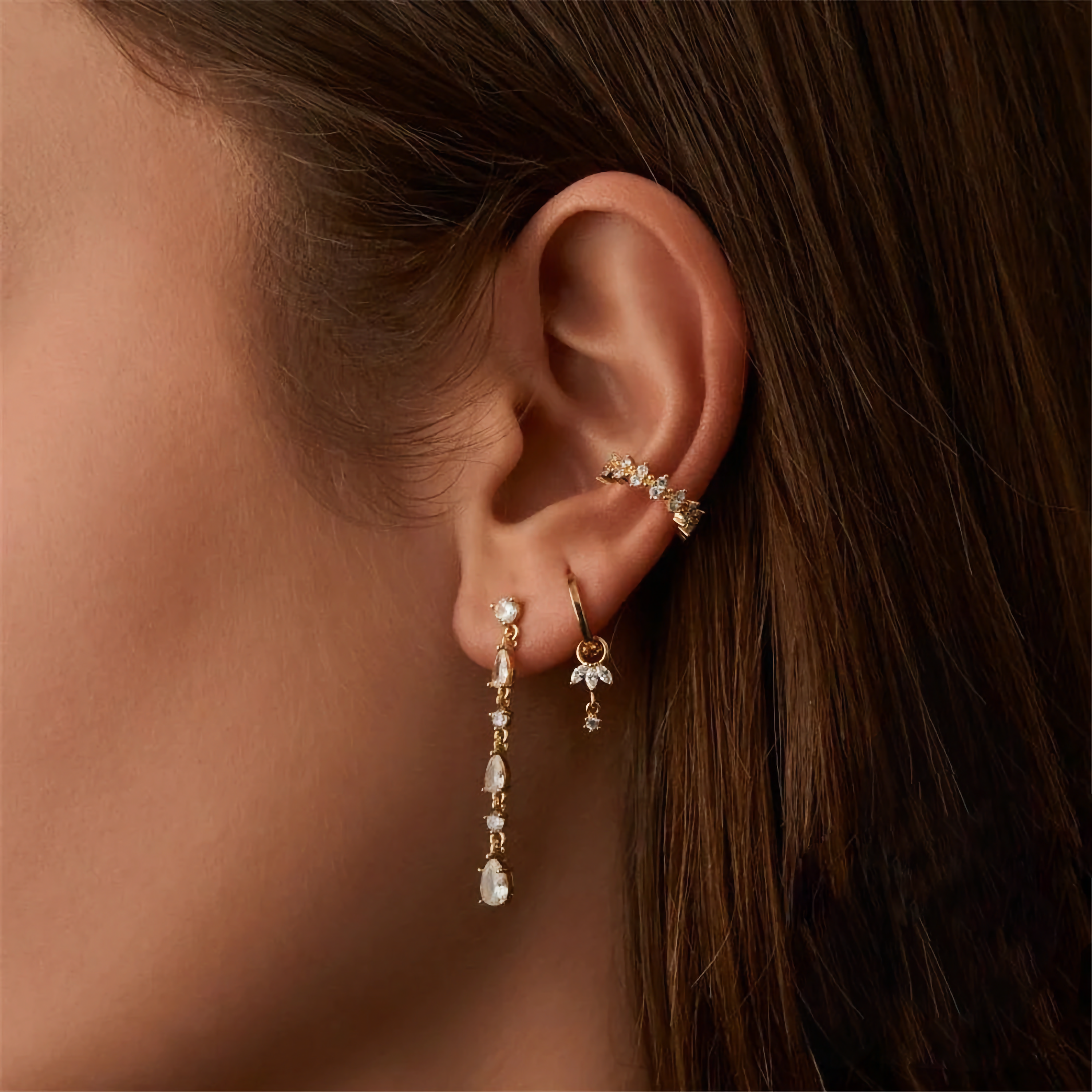 Brooke Elegante Avtakbare Øredobber