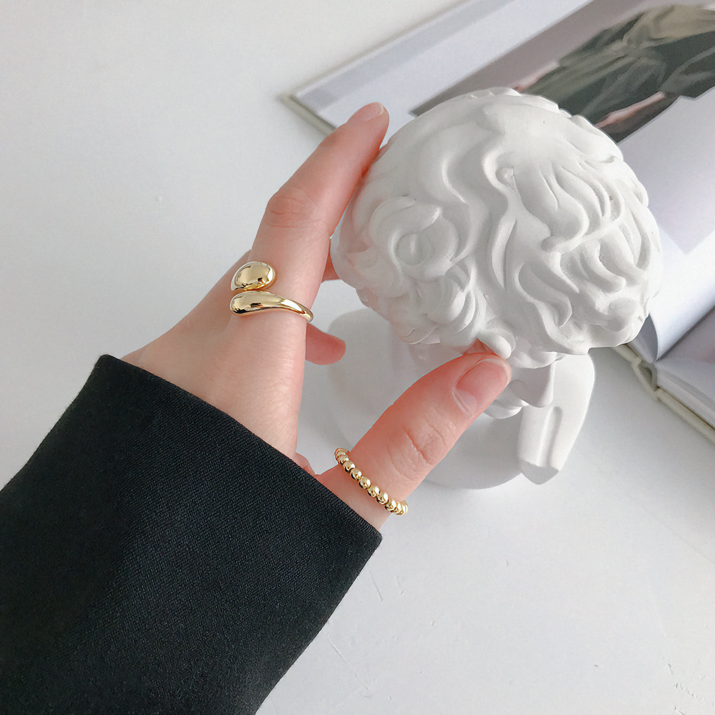 Cora Ring in Gull Design