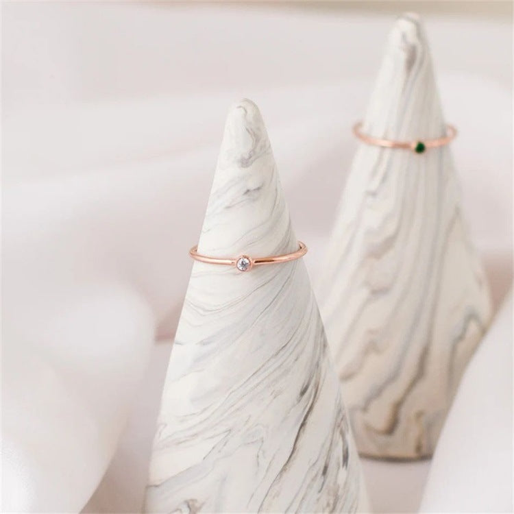 Amelia Birthstone Stacking Ring