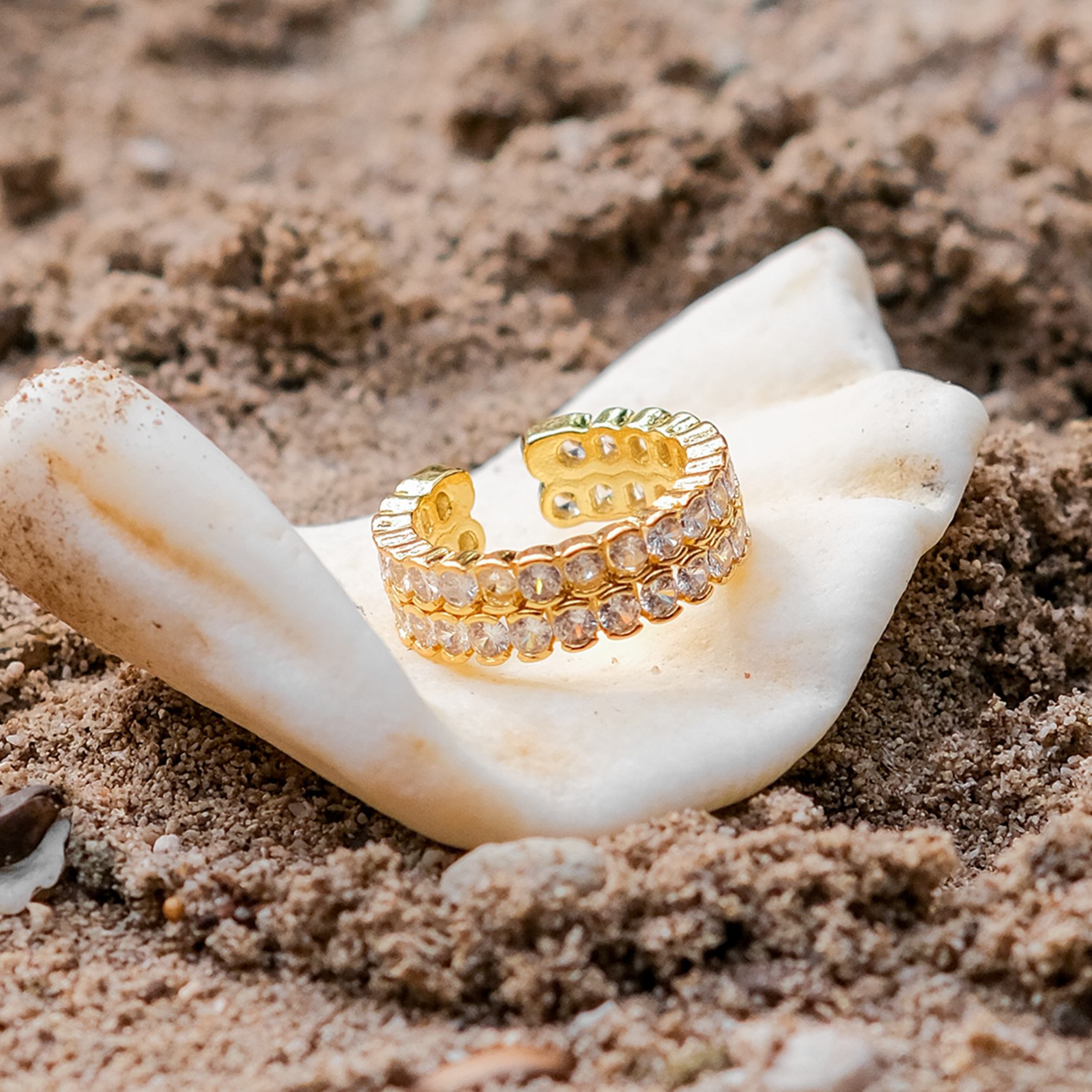 Cassandra Spiked Gold Ring