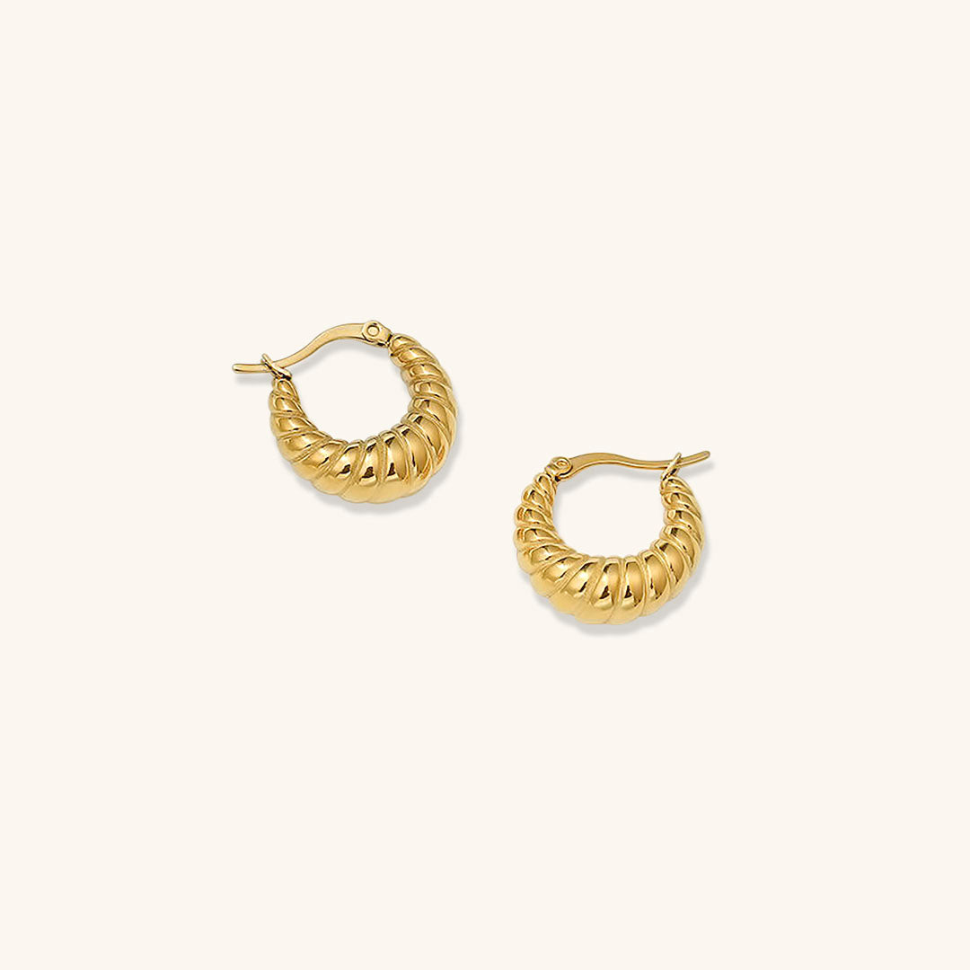 Croissant-Inspired Hoop Earrings