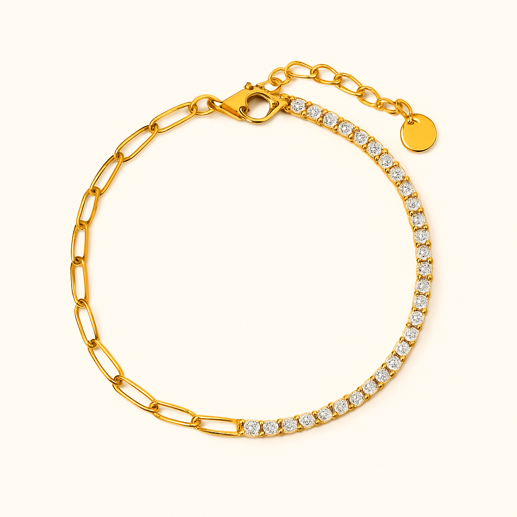 FAE Set med Spenne og Tennisarmbånd
