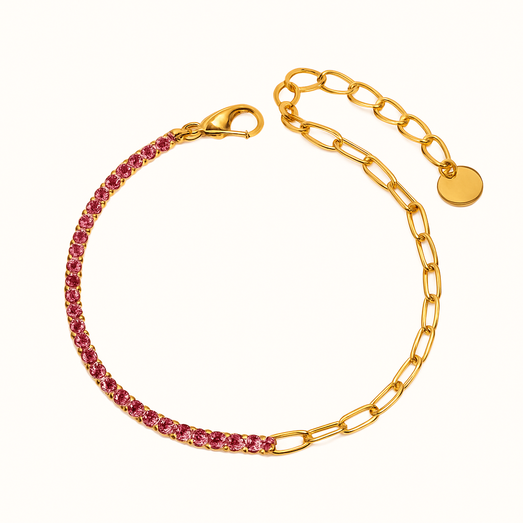 FAE Set med Spenne og Tennisarmbånd