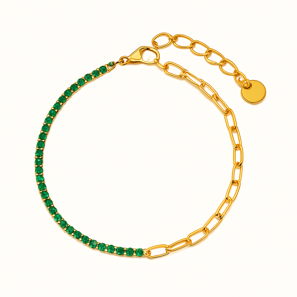 FAE Set med Spenne og Tennisarmbånd