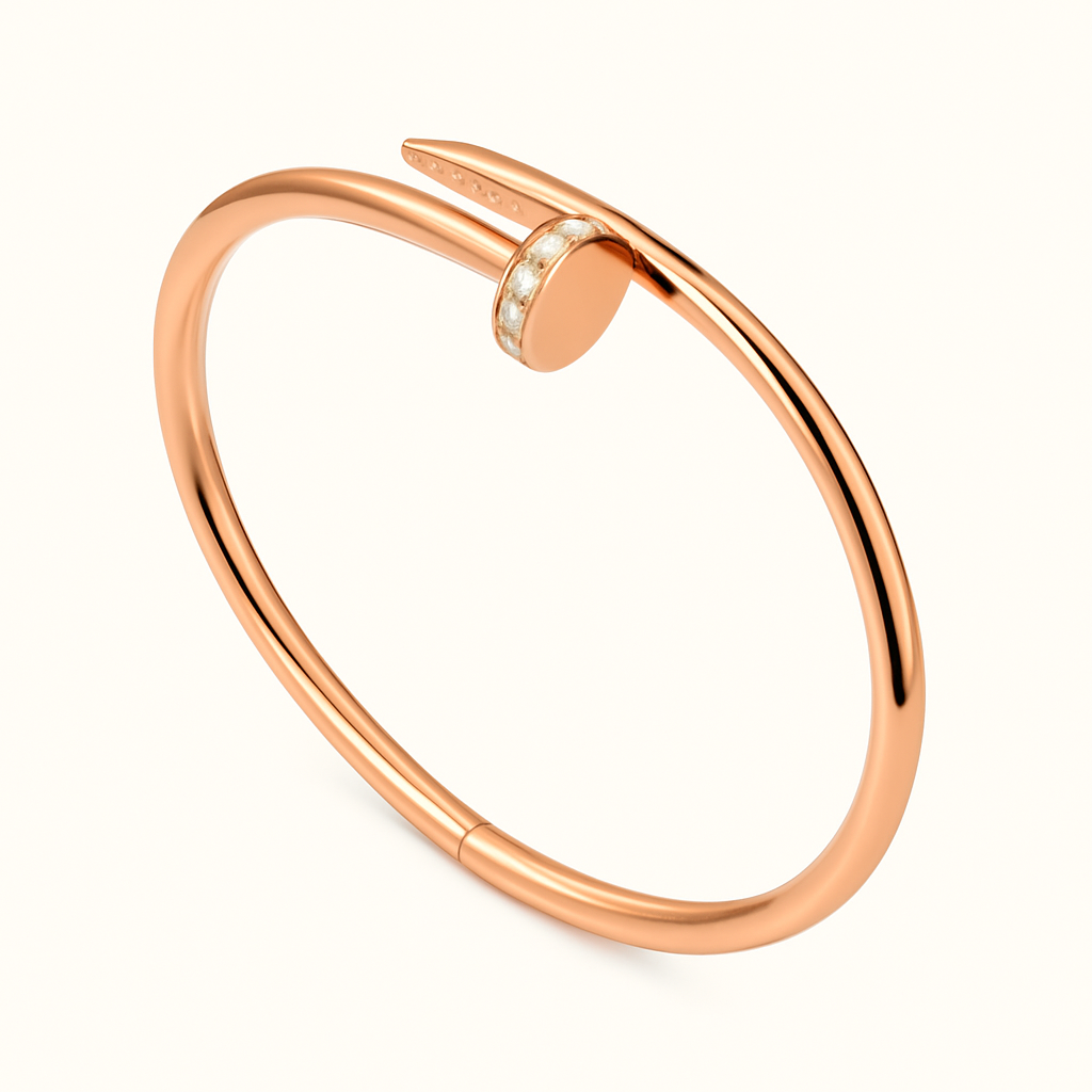 SPIJKER Elegant Armbånd med Klare Sten