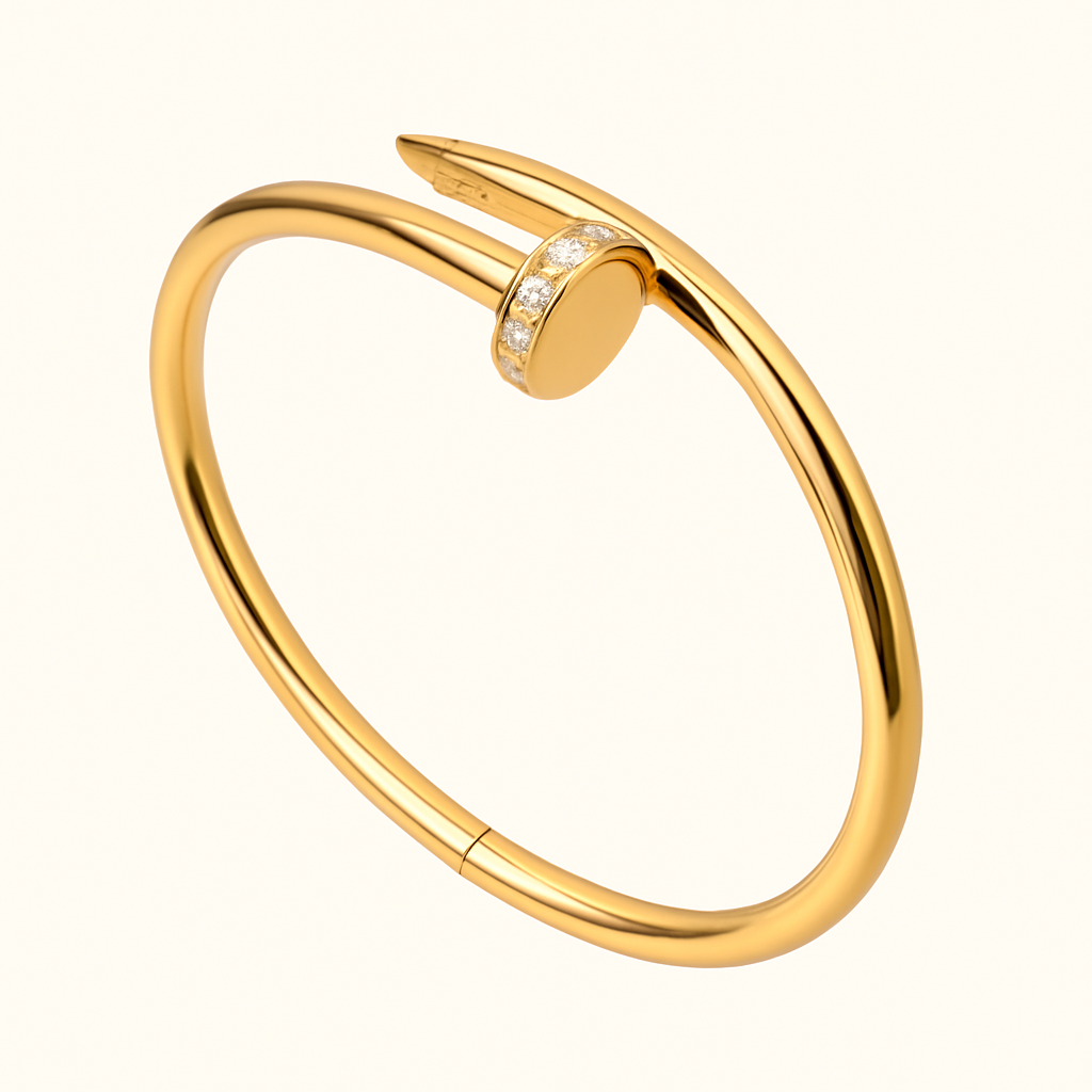 SPIJKER Elegant Armbånd med Klare Sten
