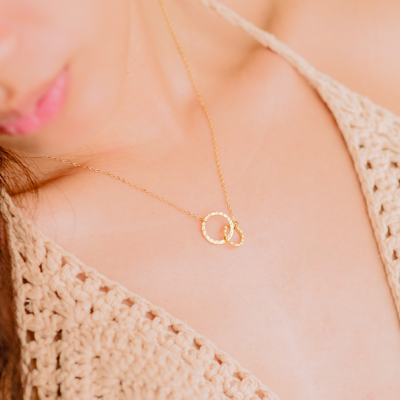 Isabelle Gull Hoop Necklace