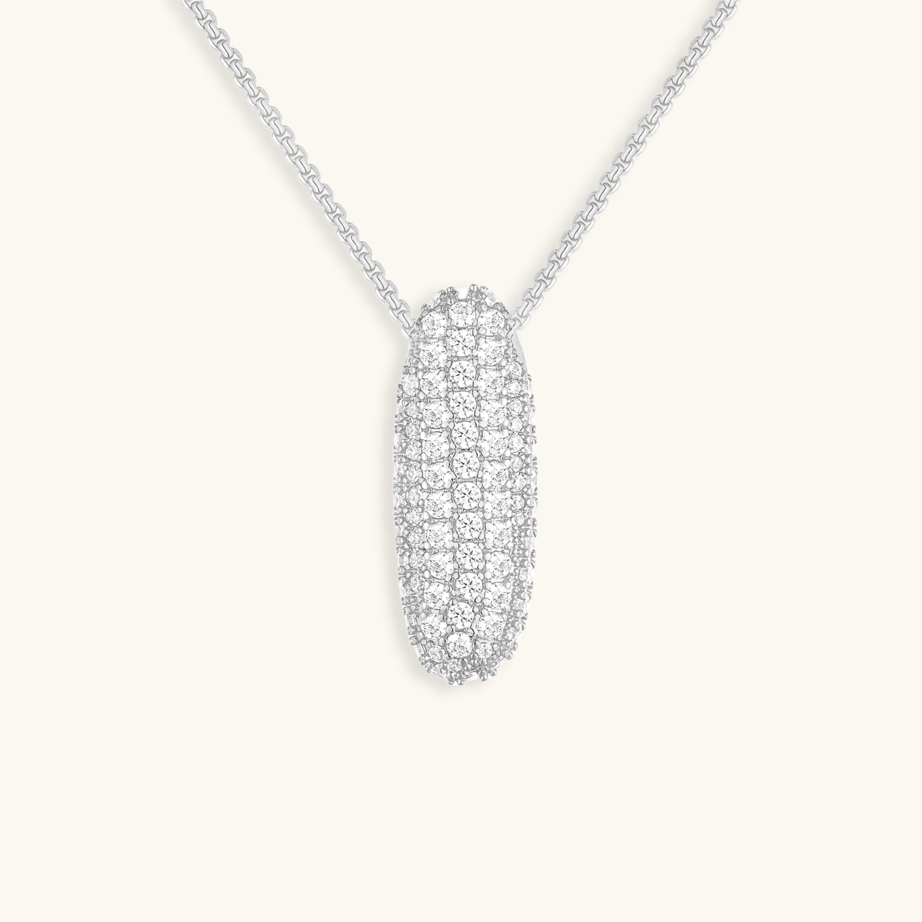 Boble Initial Diamond Necklace