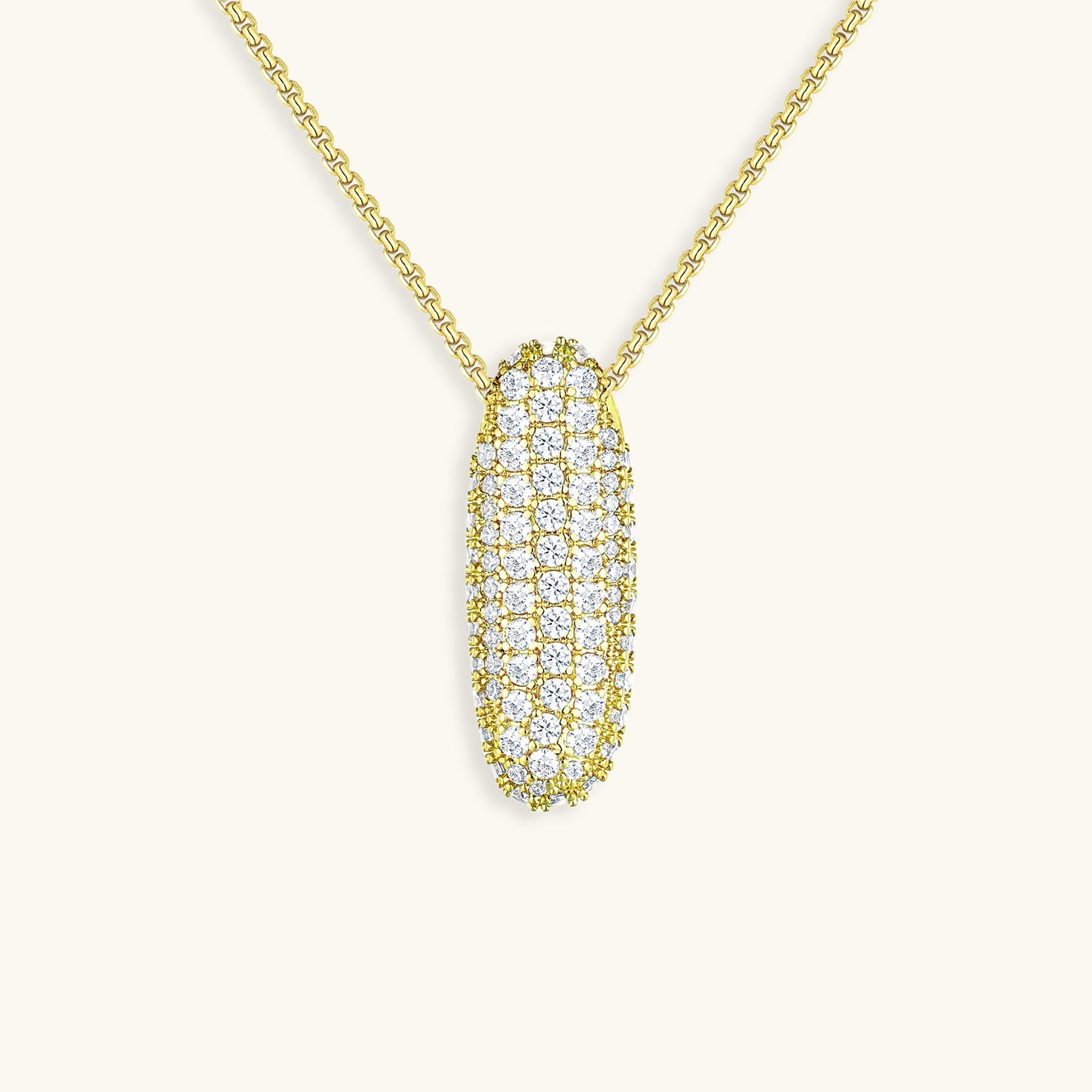 Boble Initial Diamond Necklace