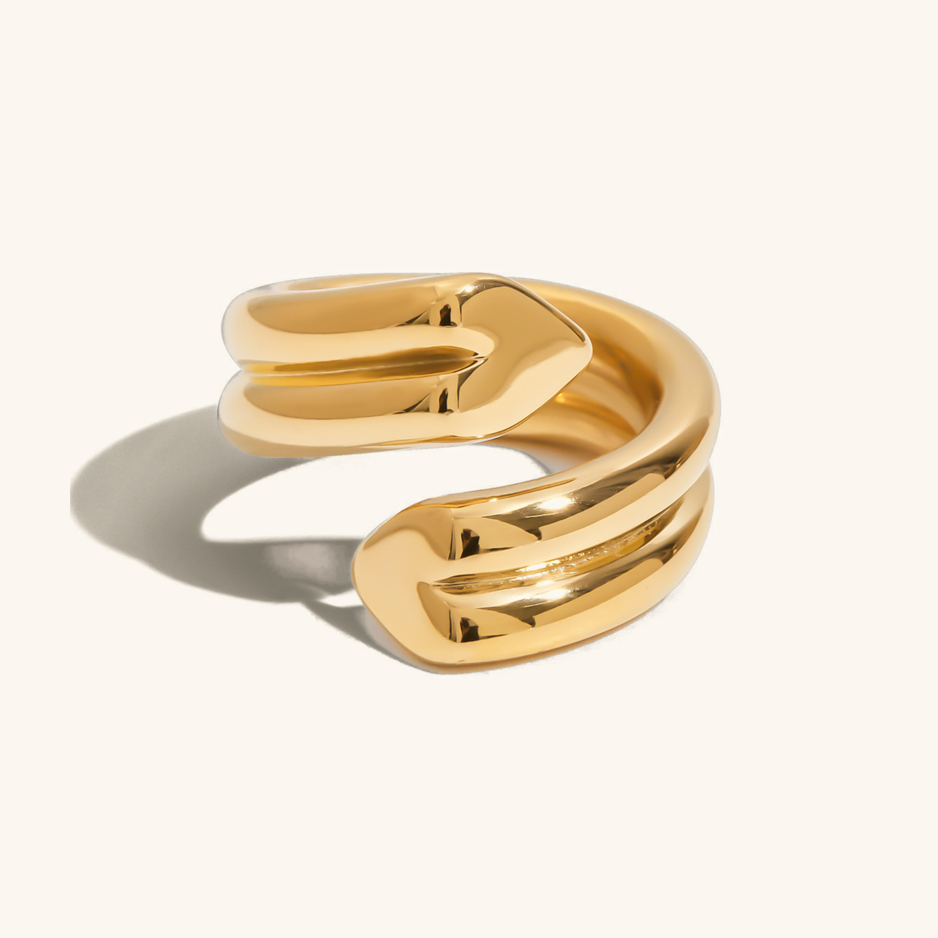 Tara Hjerte Twisted Gold Ring