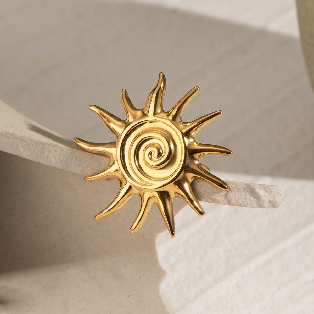 Golden Sun Solstice Ring