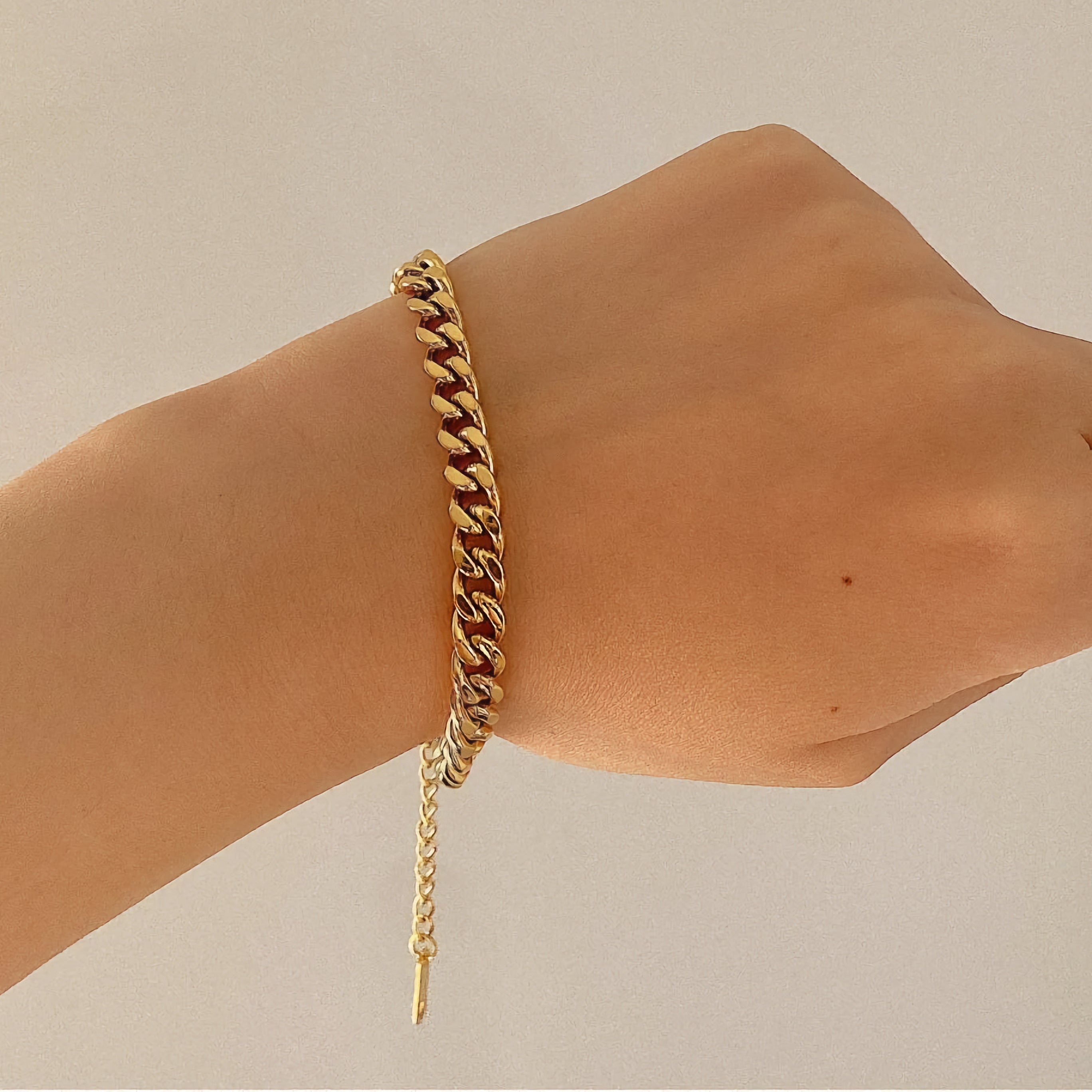 Jean Gullkjede Armbånd