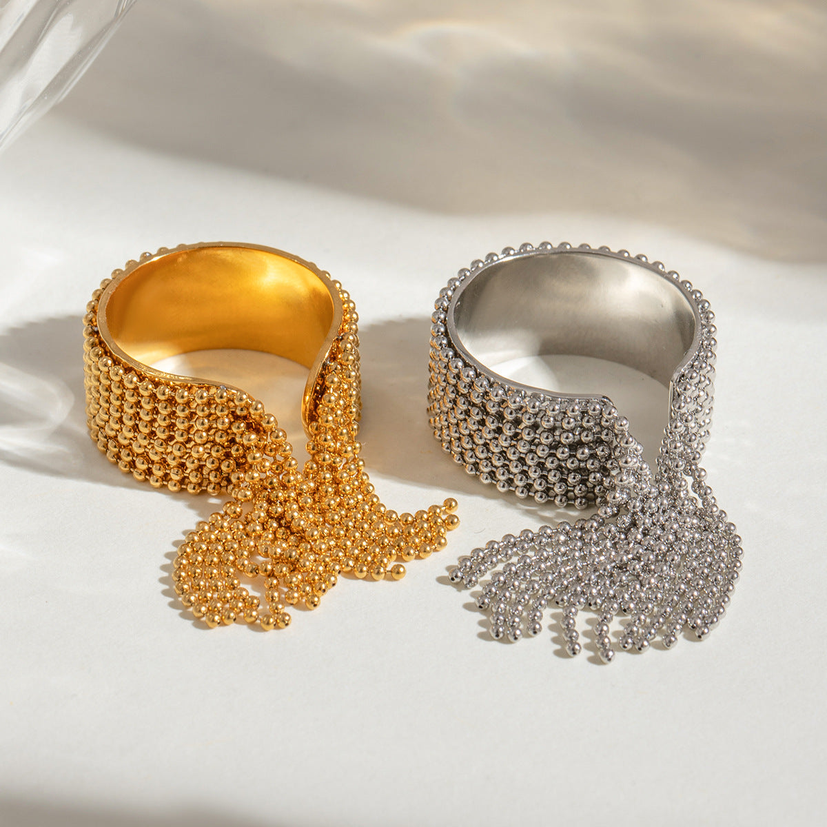 Krystelle Gull Fringe Ring