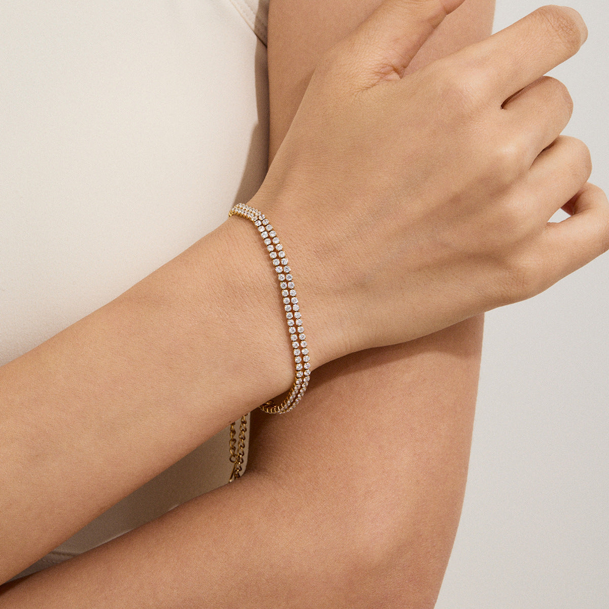Celene Laget Tennis Bracelet