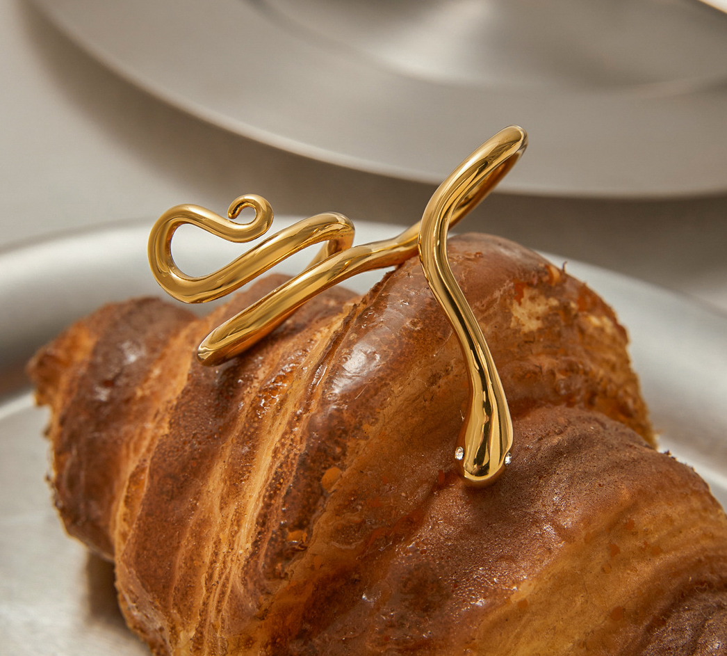 Golden Serpent Gemmie Ring