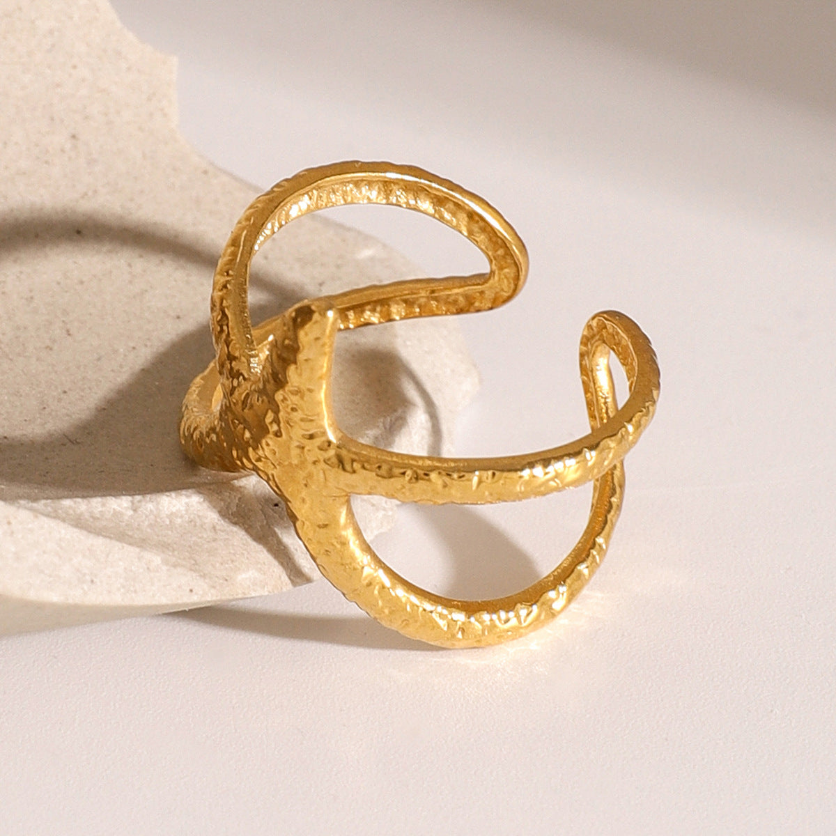 Aurelie Gull Starfish Ring