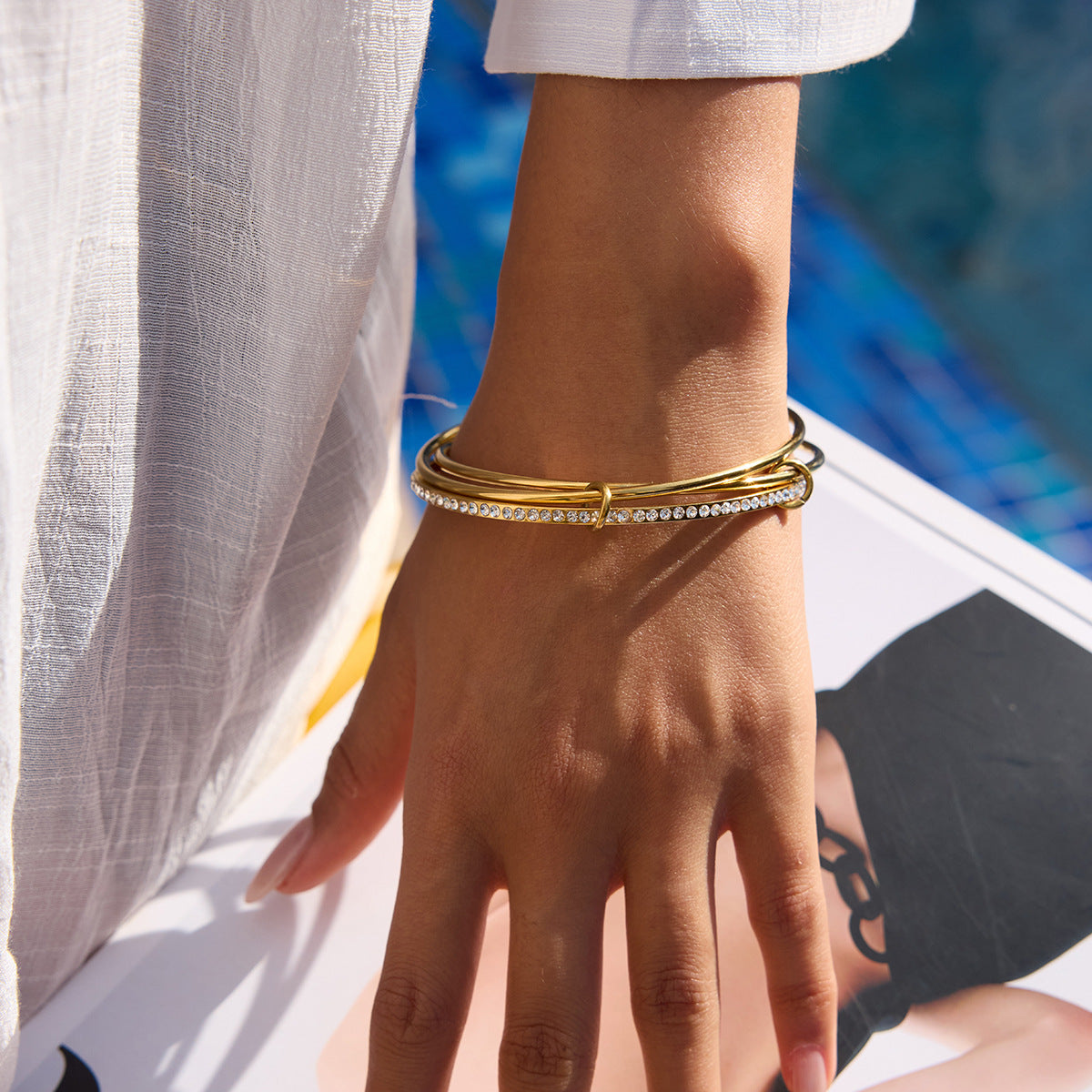 Quinley Stablet Diamond Bracelet