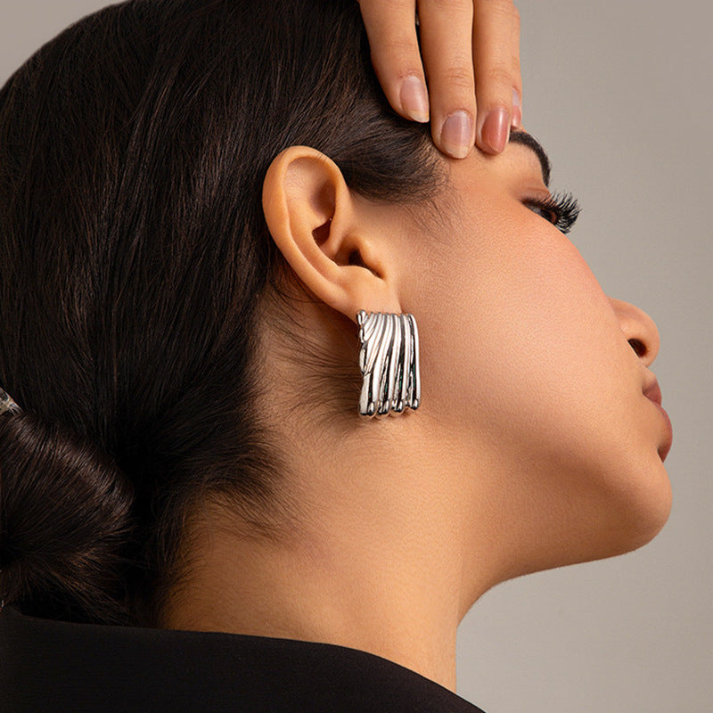 Alisa Gold Hoop Earrings