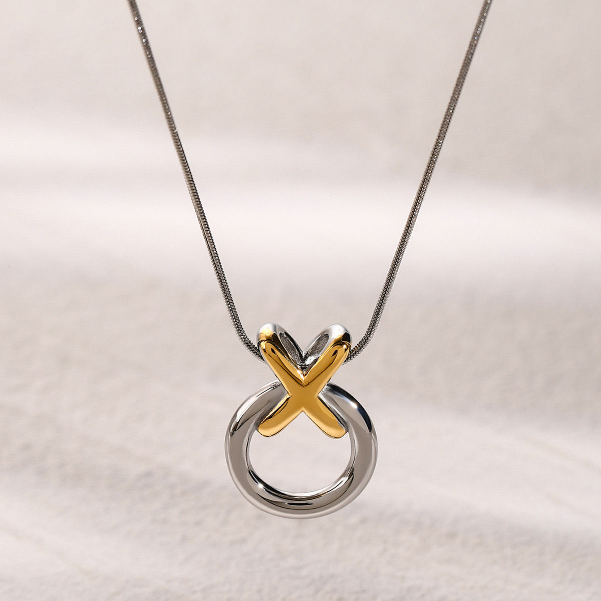 Mirabelle Knotted Ring Necklace