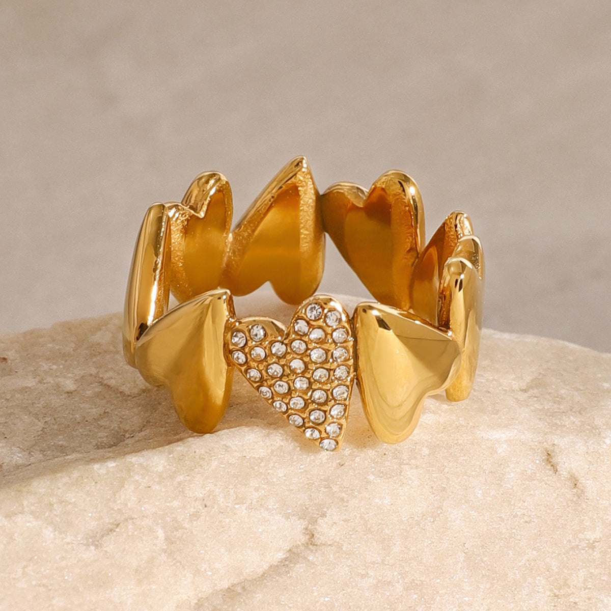 Heart-Shaped Ciel Diamond Ring