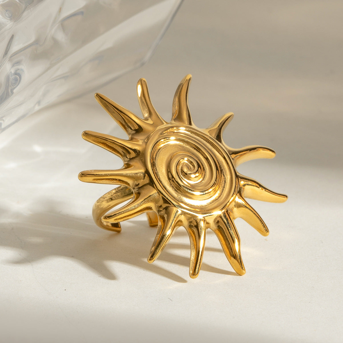 Golden Sun Solstice Ring