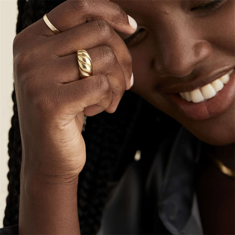 Lorelei Gull Croissant-Inspired Ring