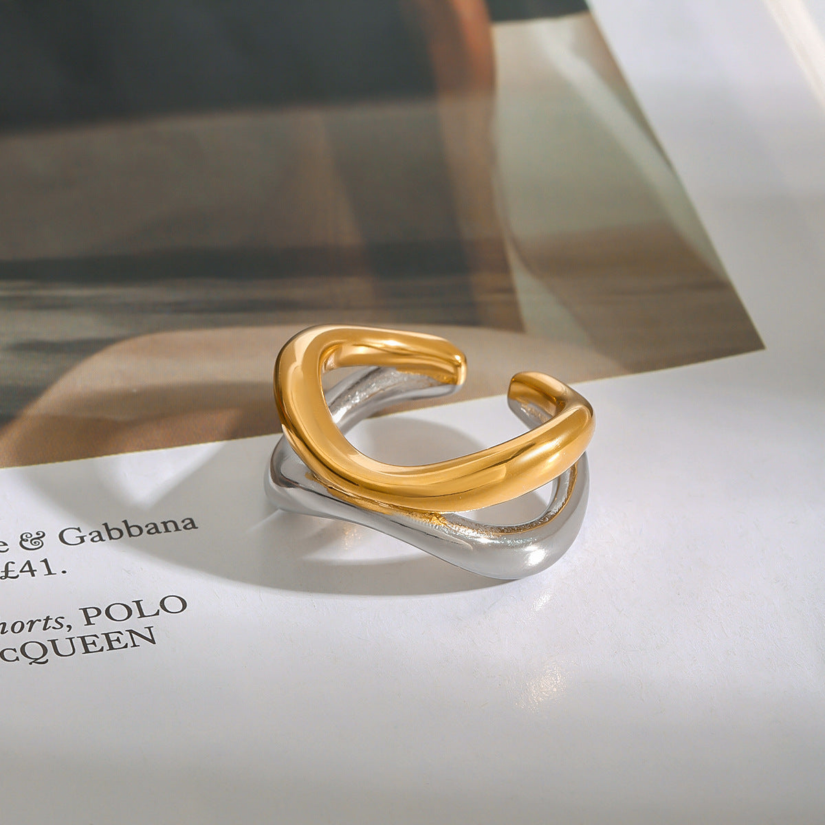 Deanna Gold Braided Ring