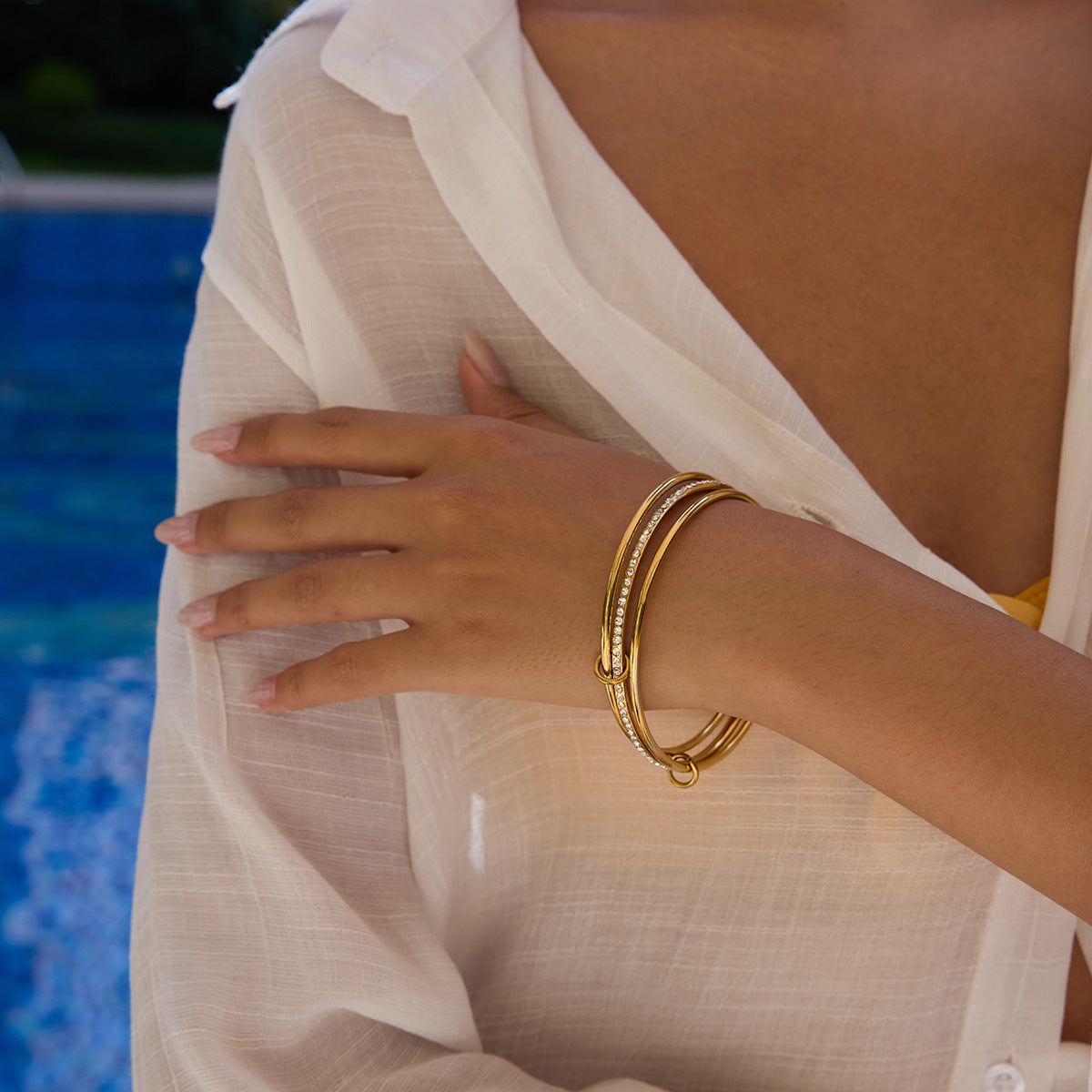 Quinley Stablet Diamond Bracelet