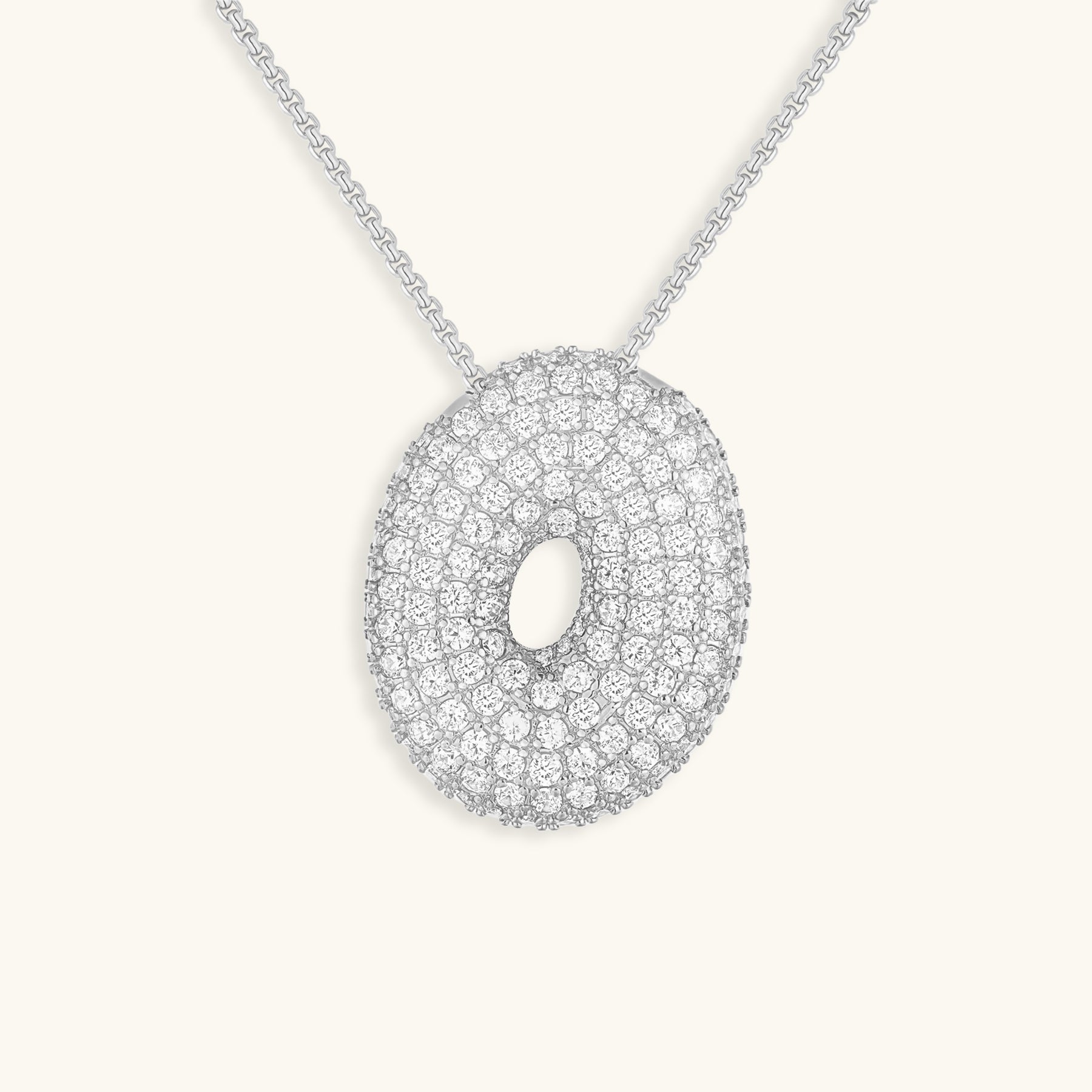 Boble Initial Diamond Necklace