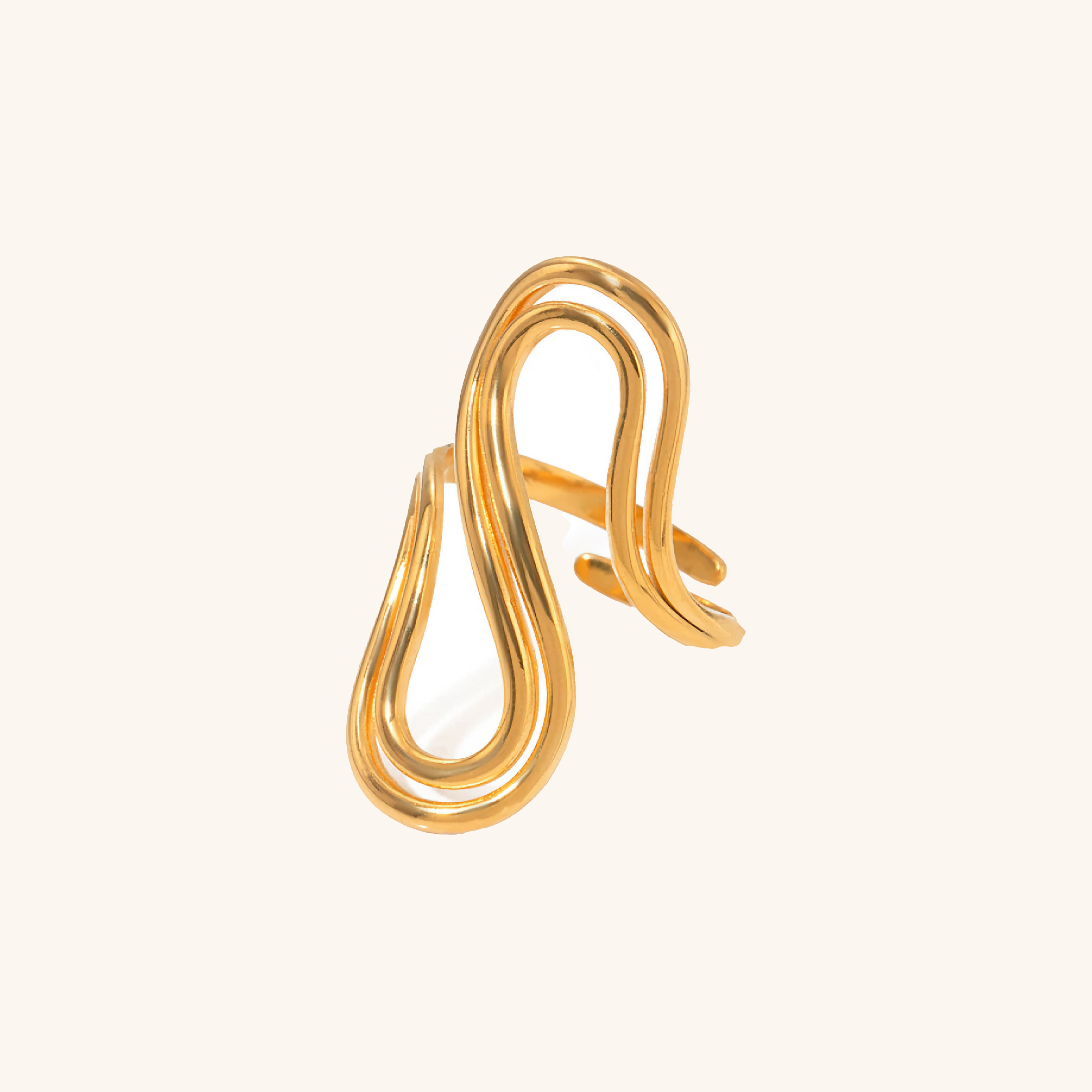 Halle Abstract Gold Ring