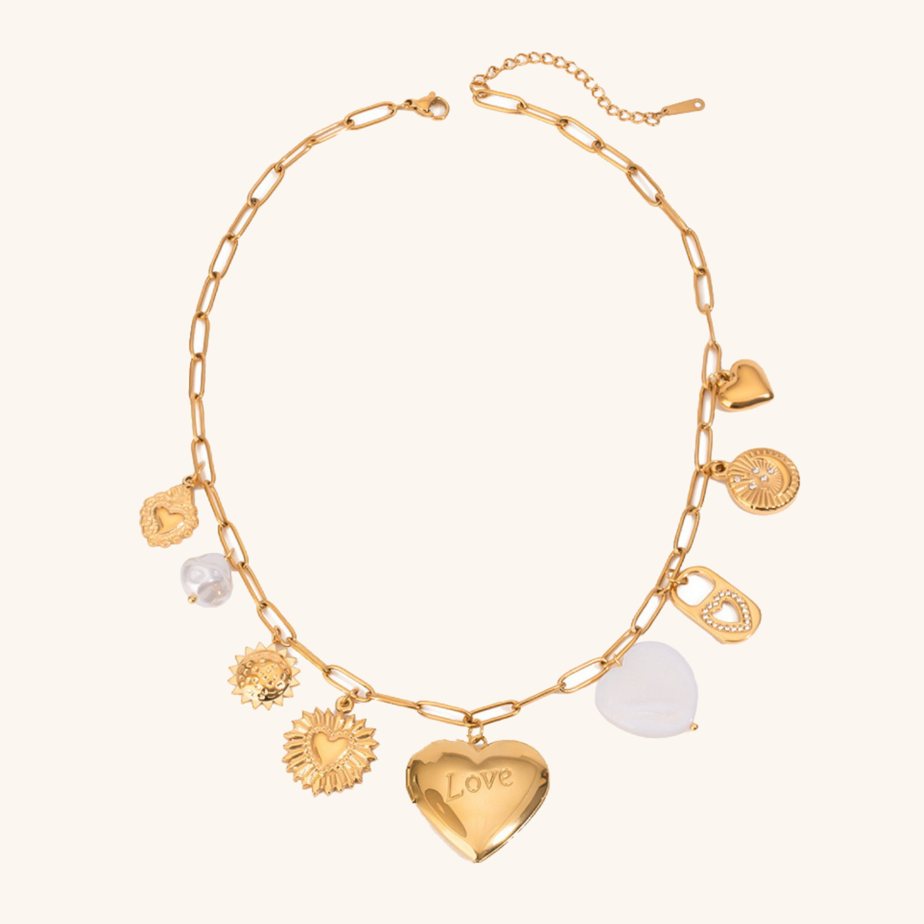 Lianne Gull Heart Locket