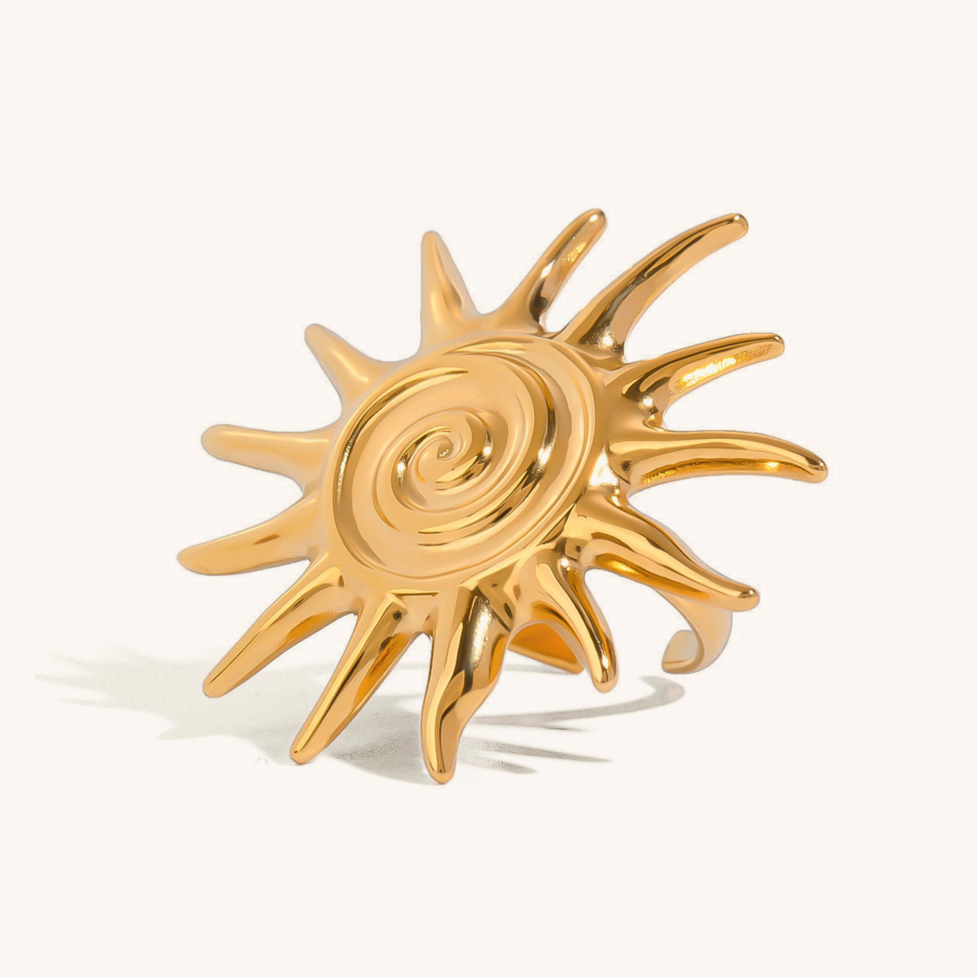Golden Sun Solstice Ring
