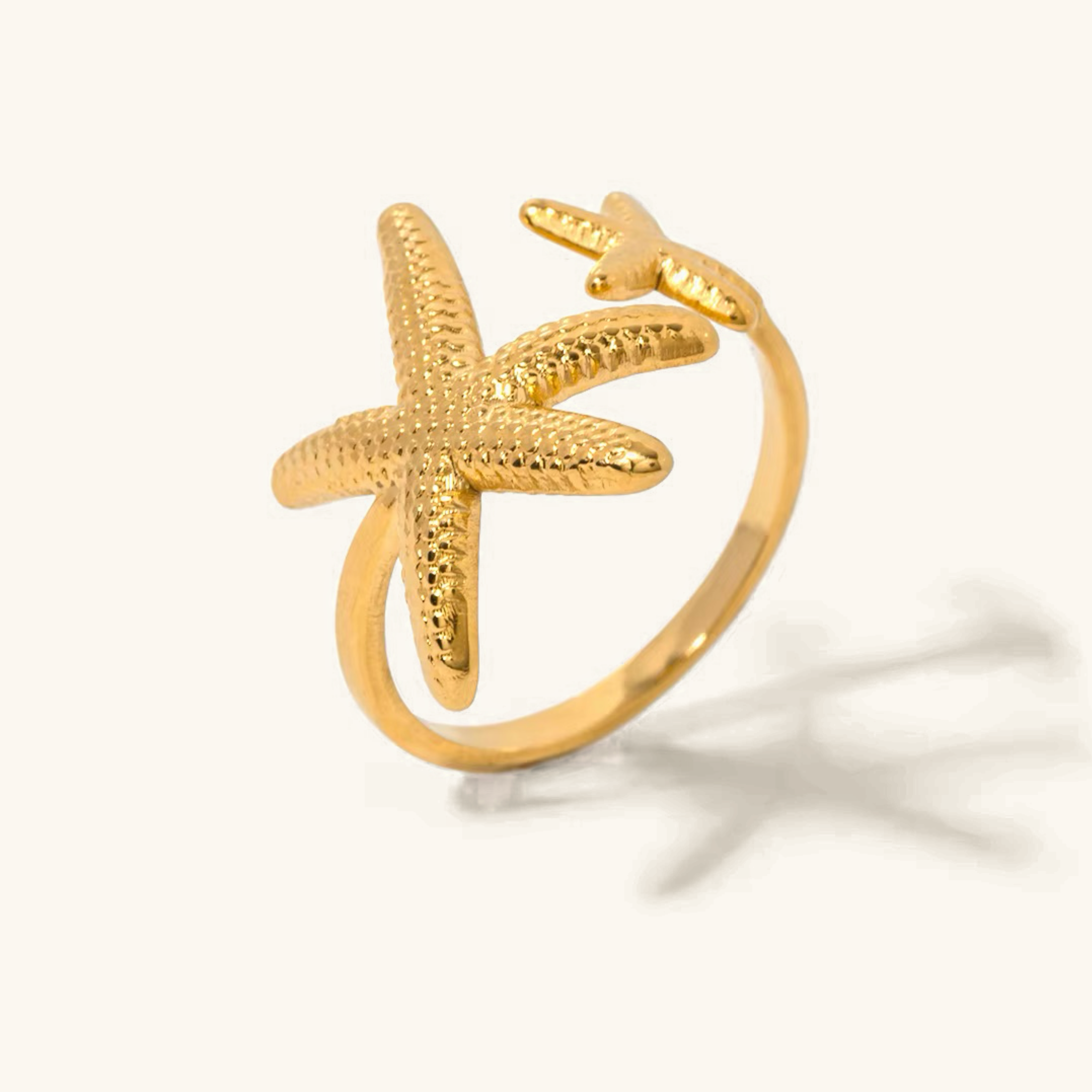 Seastar Gull Stjernefisk Ring