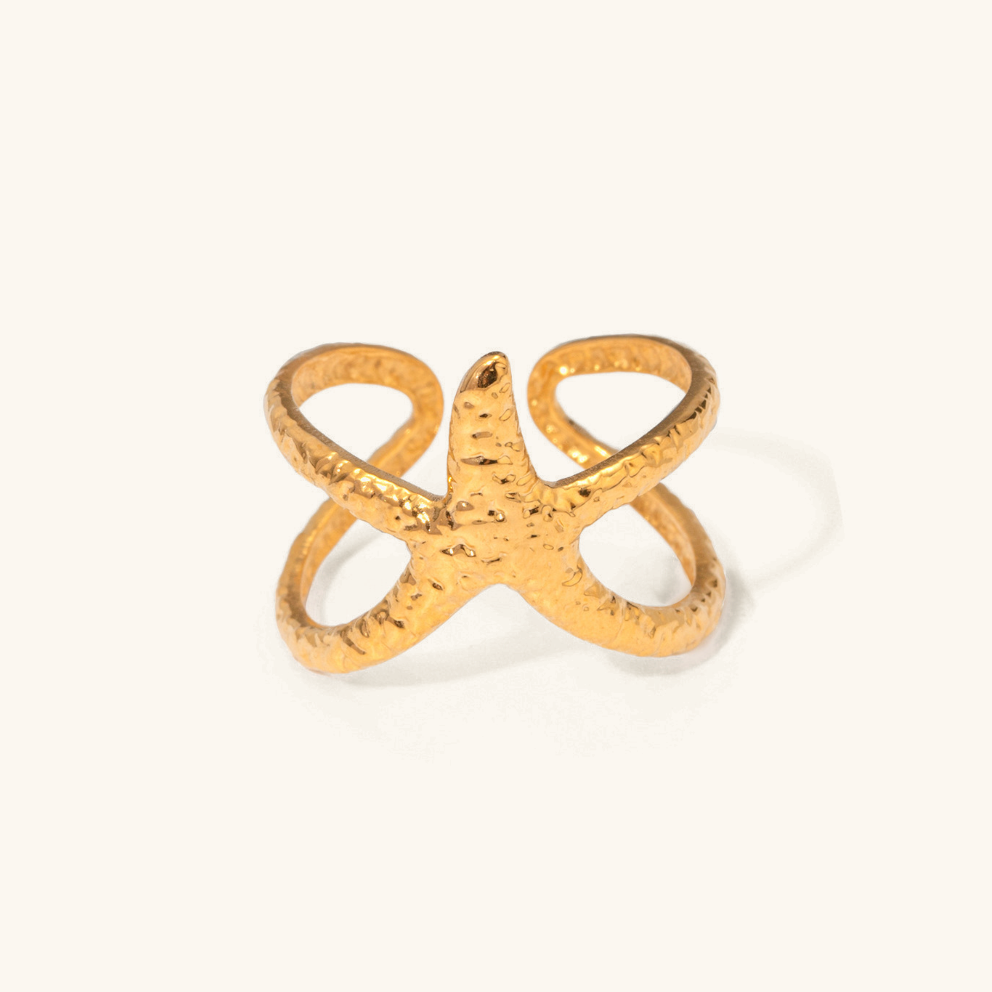 Aurelie Gull Starfish Ring