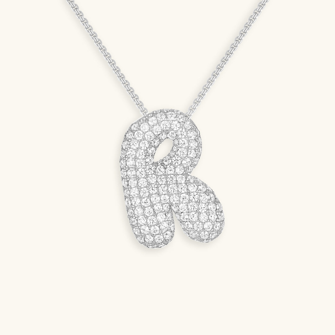 Boble Initial Diamond Necklace
