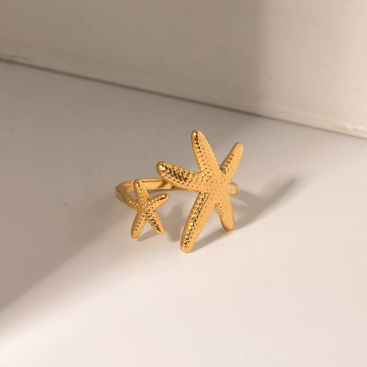 Seastar Gull Stjernefisk Ring