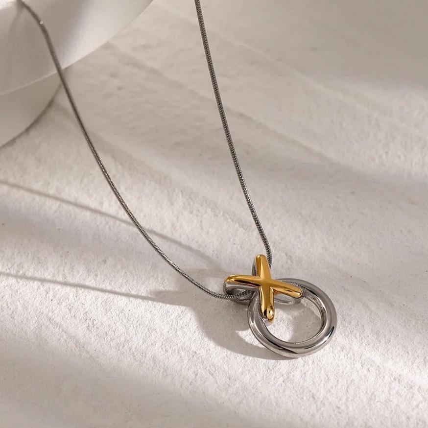 Mirabelle Knotted Ring Necklace