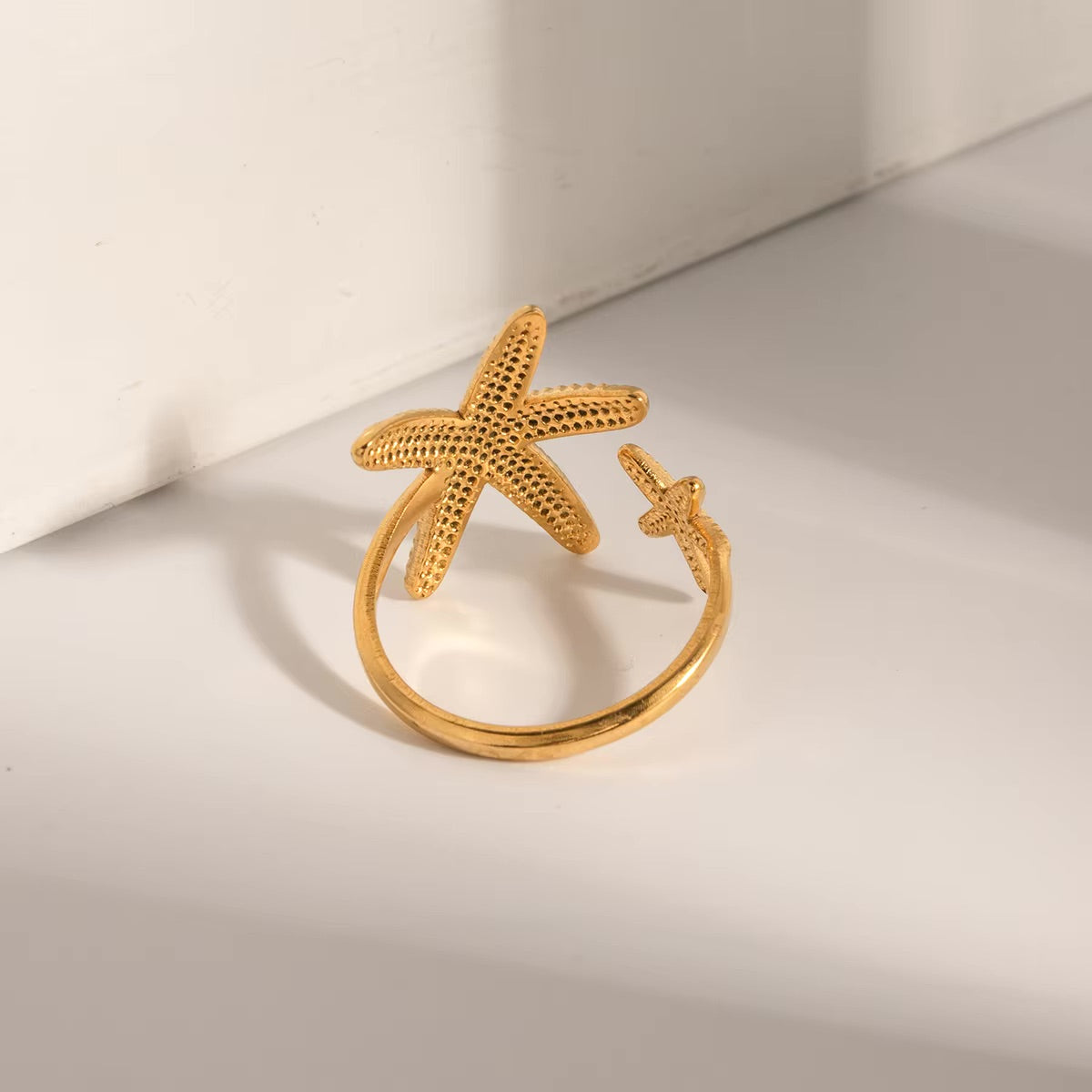 Seastar Gull Stjernefisk Ring