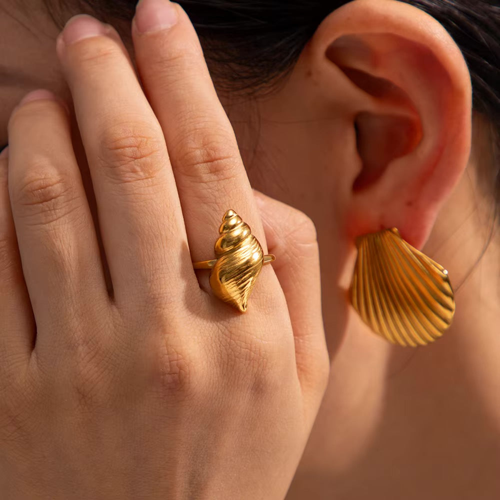 Ohana Havsnigle Gold Ring