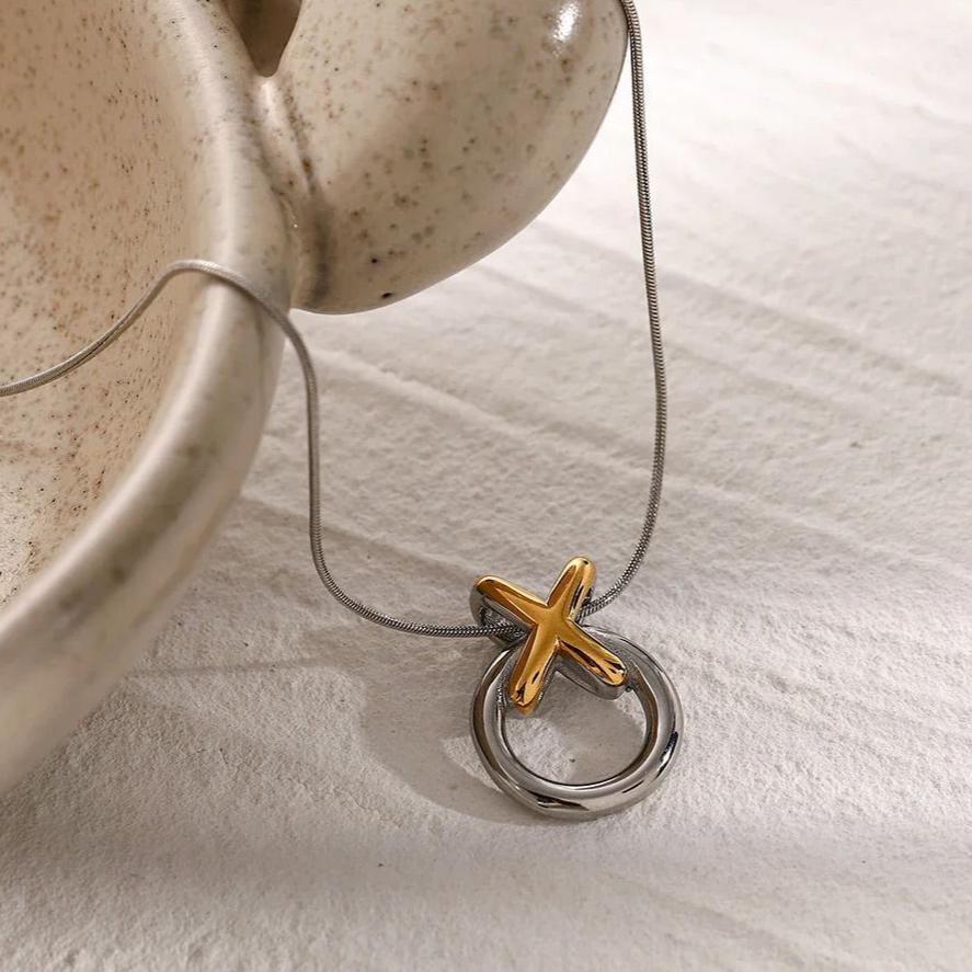 Mirabelle Knotted Ring Necklace