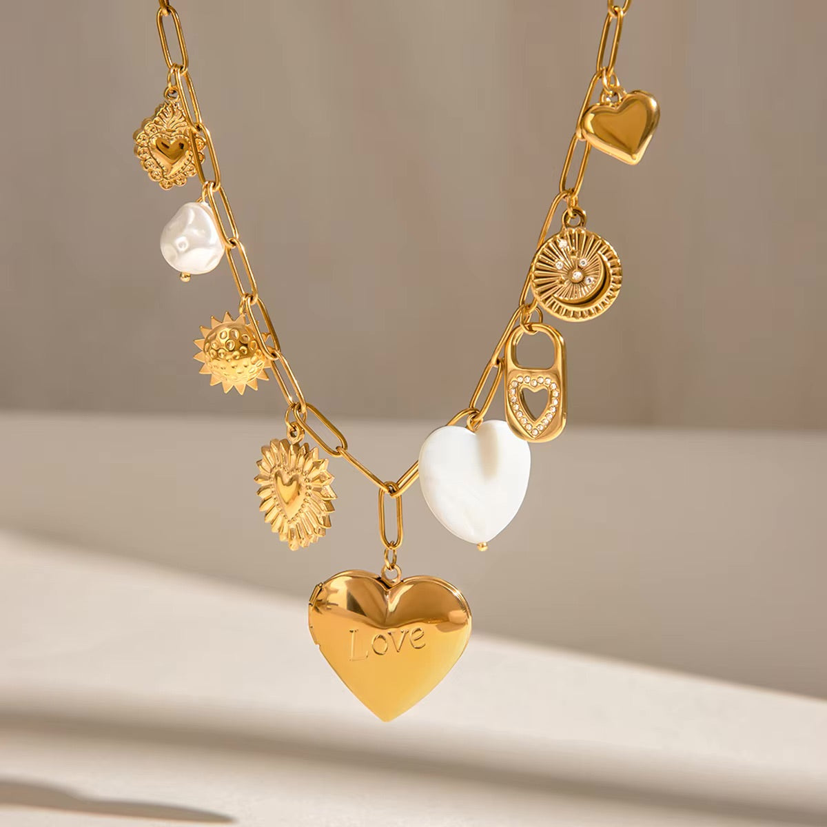 Lianne Gull Heart Locket