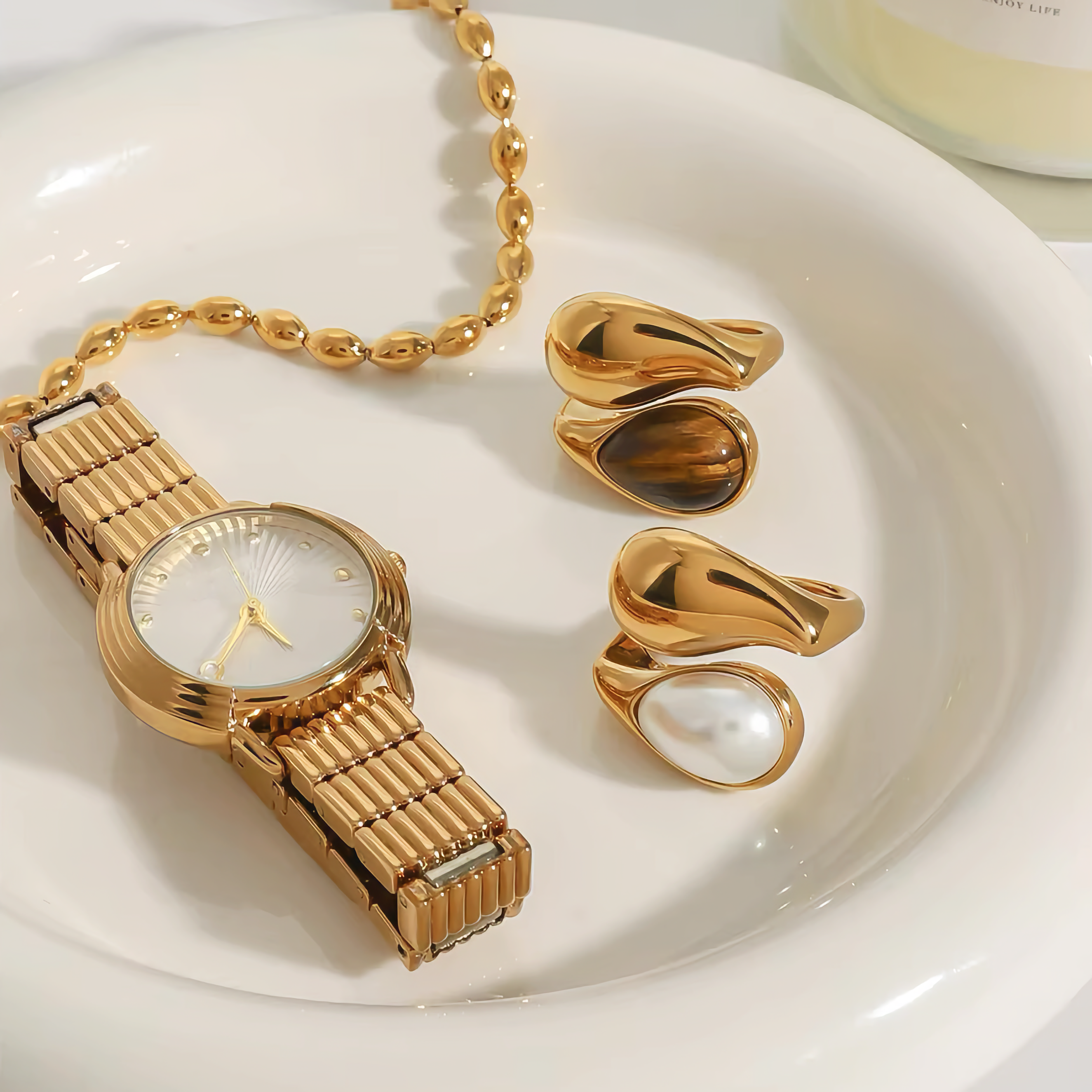 Amber Pearl Mara Ring