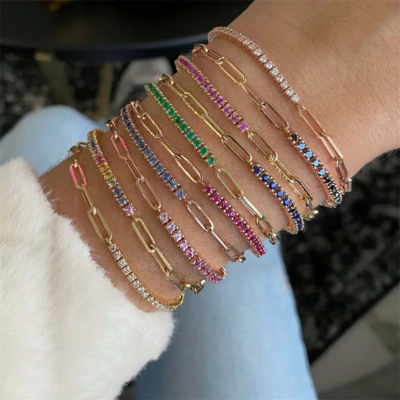 FAE Set med Spenne og Tennisarmbånd