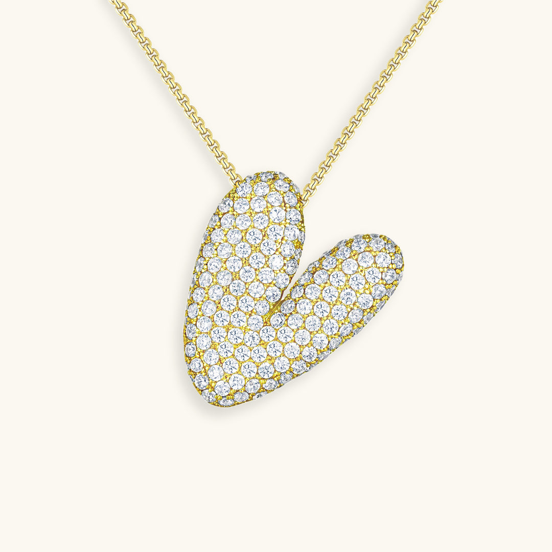 Boble Initial Diamond Necklace