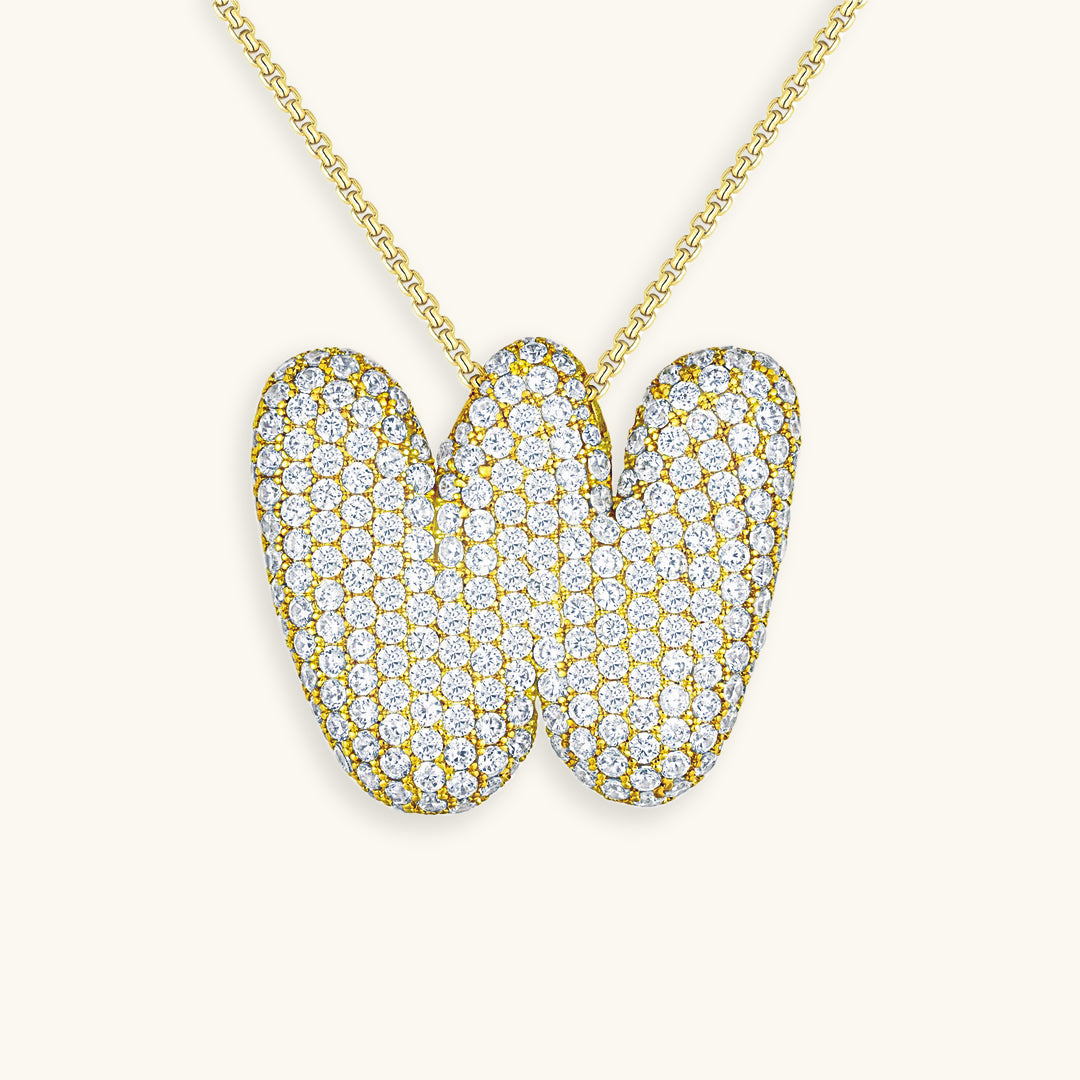 Boble Initial Diamond Necklace