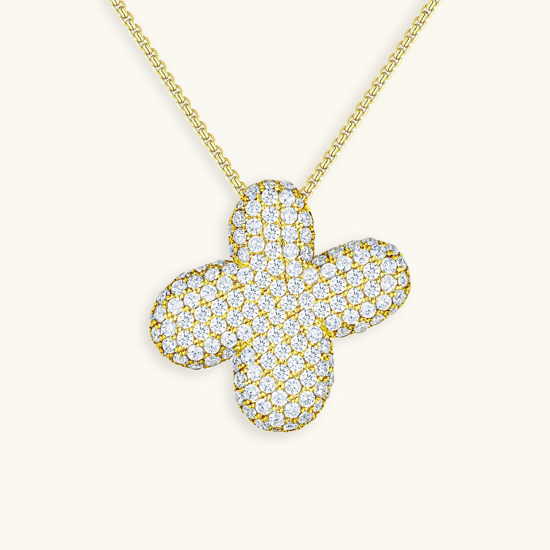 Boble Initial Diamond Necklace