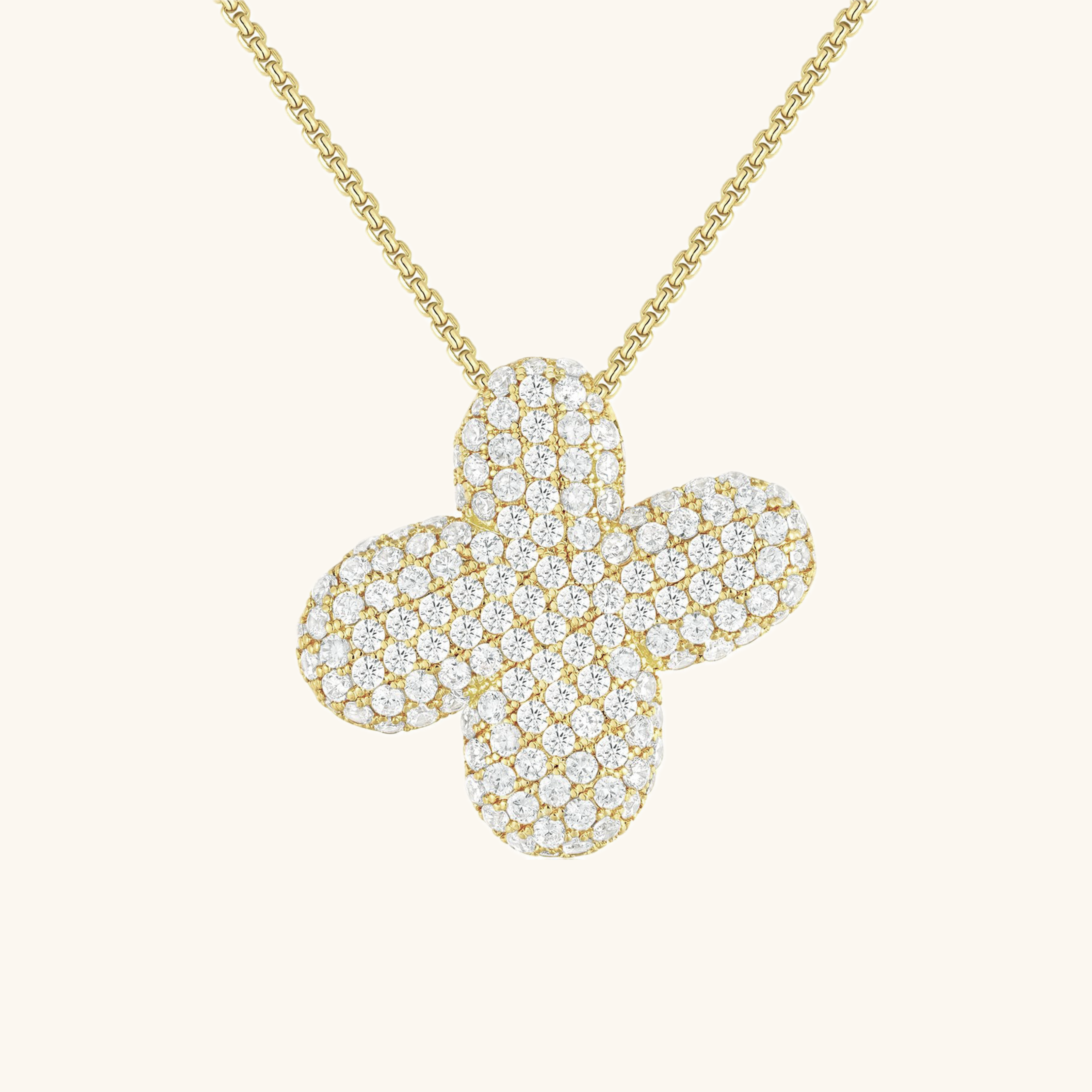 Boble Initial Diamond Necklace