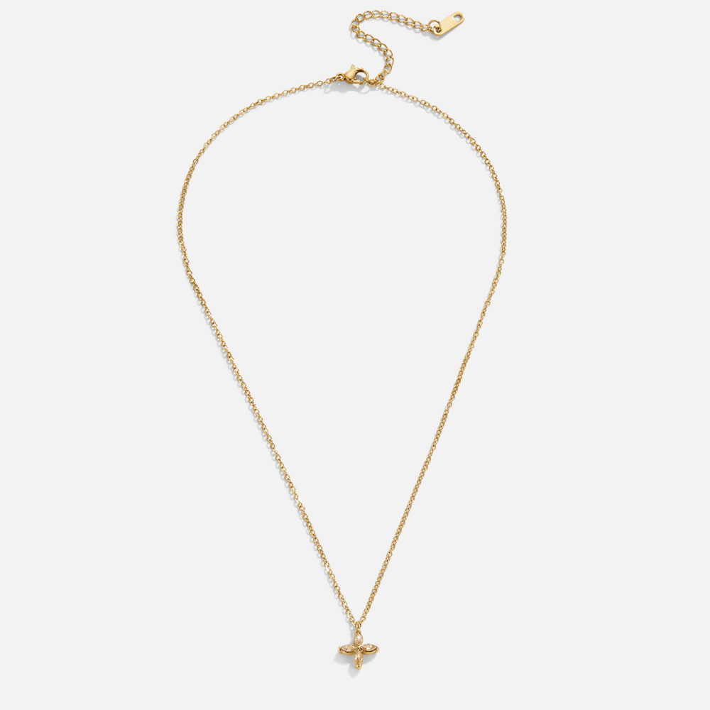 Elowyn Crystal Petal Necklace