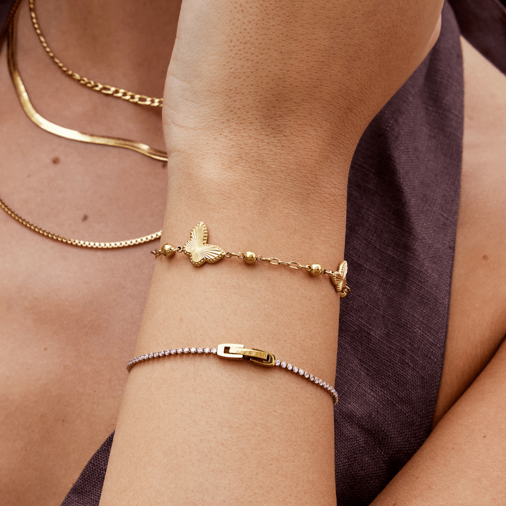 Emilia Golden Butterfly Bracelet
